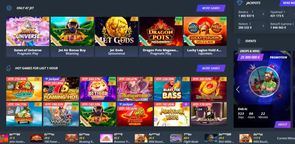 Jet casino slots