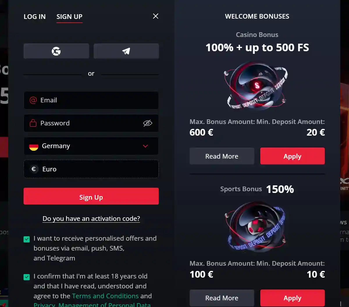 Starda bonus