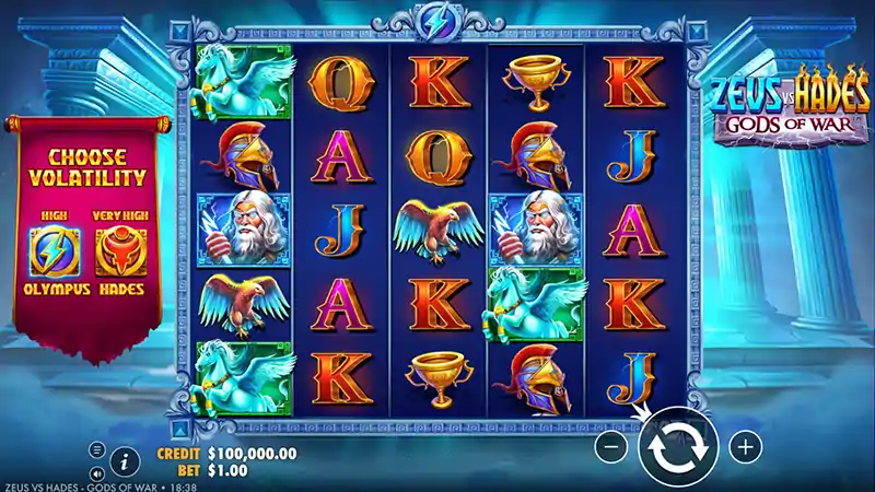 Zeus vs Hades free spins with sticky expanding wilds